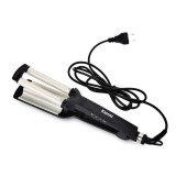 Ondulator Par Profesional 2 Cilindri Deep Waves Ceramic, 2 Trepte Temperatura 120-200&deg;C, Inchidere Automata