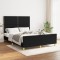 vidaXL Cadru de pat fără saltea, negru, 140x190 cm, textil 3124970