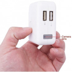 Incarcator de priza USB cu camera video spion 1080P HD foto