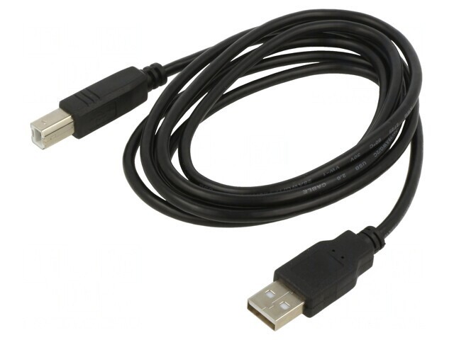 Cablu USB 2.0 A-B 1.8m Negru