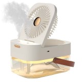 Ventilator portabil 2 &Icirc;n 1, Purificare Aer, Umidificare, Rezervor de Apa, 3 Trepte de Viteza, 12.5 X 22 X 16 cm