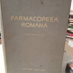 FARMACOPEEA ROMANA, ediția a VIII- a