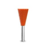 Biax sculptura lemn SABURR - Cap conic inversat SAFE 19 mm tija 6mm, Granulatie Saburr FOARTE ASPRA - PORTOCALIE