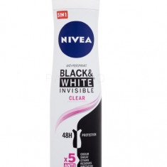 Deodorant Black & White Invisible Clear, Nivea, 150 ml