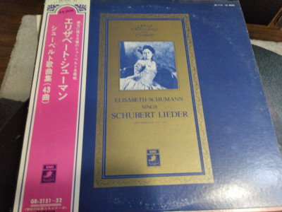 Vinil 2XLP &amp;quot;Japan Press&amp;quot; Elisabeth Schumann Sings Schubert &amp;lrm; (NM) foto