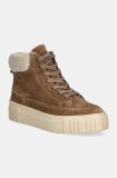 Gant pantofi de piele &icirc;ntoarsă Snowmont culoarea maro, cu platforma, izolat, 29543705 G146