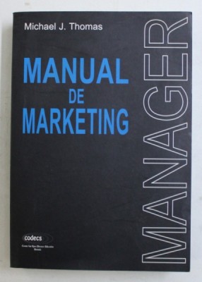 MANUAL DE MARKETING de MICHAEL J. THOMAS , 1998 foto