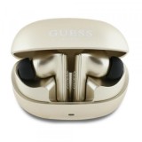 Handsfree Bluetooth Guess Capsule Printed Logo, TWS, ANC, Auriu