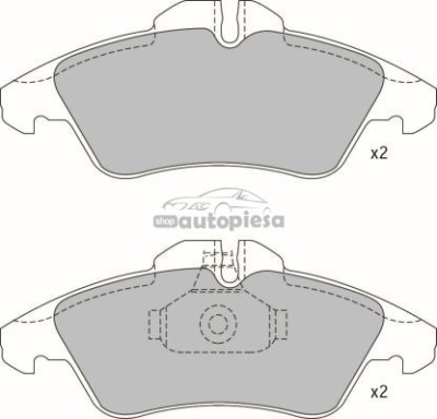 Set placute frana,frana disc MERCEDES V-CLASS (638/2) (1996 - 2003) KRIEGER 0950006292 foto