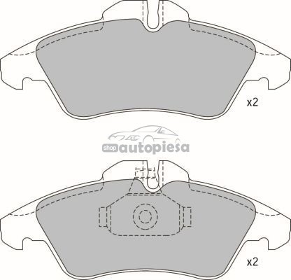 Set placute frana,frana disc MERCEDES V-CLASS (638/2) (1996 - 2003) KRIEGER 0950006292
