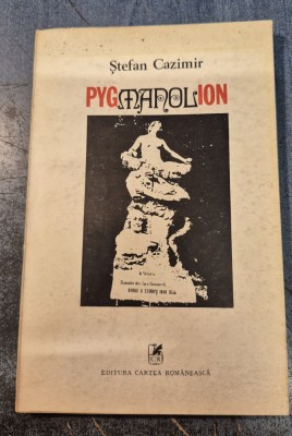 Pygmanolion eseu de mitologie comparata Stefan Cazimir cu autograf foto