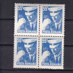 ROMANIA 1975 LP 895 UZUALE REGULI DE CIRCULATIE BLOC DE 4 TIMBRE MNH