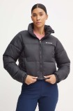 Columbia geaca Puffect Colorblock femei, culoarea negru, de iarna, 2088501