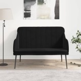 VidaXL Bancă, negru, 110x76x80 cm, catifea