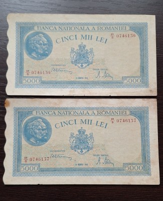 5000 lei 1945 consecutive foto