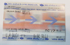 Bilet transport tren Israel, 2019 foto