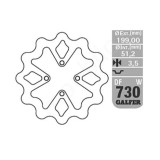 Disc frana spate Yamaha YFZ 450 03- 05 Galfer DF730W