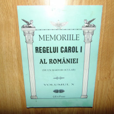 Memoriile Regelui Carol I al Romaniei Vol.X