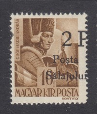 ROMANIA 1945 - POSTA SALAJULUI EMISIUNEA I 2P/10F MNH AUTENTIFICAT foto