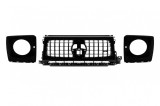 Grila tip GT cu lac negru si capace pentru faruri, potrivita pentru Mercedes G-Class W465 dupa 2025 Performance AutoTuning