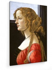 Tablou pe panza (canvas) - Sandro Botticelli - Female profile portrait - ca. 1480 foto