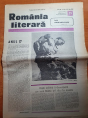 romania literara 15 iulie 1982-articol si foto canalul dunare marea neagra foto