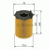 Filtru ulei AUDI A4 (8EC, B7) (2004 - 2008) BOSCH F 026 407 002