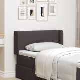 Gossi urechi pentru tablie 2 pcs quadrate din tesatura maro inchis