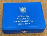 Medalia Virtutea Aeronautică, Clasa a III-a + medalie aviatica bronz