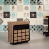 Suport Servetele Metal Negru Baza Lemn 12x6x11.5cm Elegant Modern Bucatarie Birou