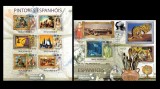 MOZAMBIC 2011 - Picturi, maestri spanioli / set complet - bloc+colita MNH