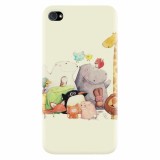 Husa silicon pentru Apple Iphone 4 / 4S, Cute Cartoon Animals