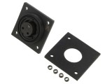 Conector circular soclu mamă 3 pini 12A 277V BULGIN PXV0765/S profil jos