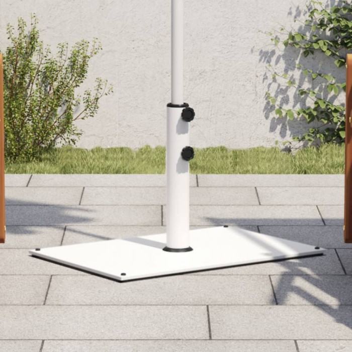 vidaXL Suport umbrelă pentru st&acirc;lpi &Oslash;32/38/48 mm, 15 kg, dreptunghi