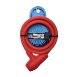 Antifurt cu cheie 10mm x 1500mm, protectie din silicon, culoare rosu Cod:AWR0015R