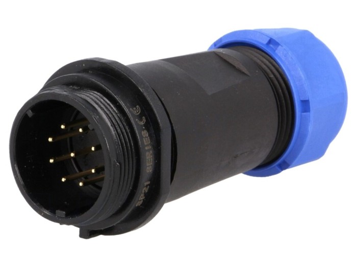 Conector tată circular IP68 9 pini