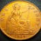 Moneda istorica 1 PENNY - MAREA BRITANICA / ANGLIA, anul 1929 * cod 3216