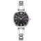 Ceas Dama CURREN 9092, Quartz, Cadran Negru, Bratara si Carcasa Argintie, Otel Inoxidabil, 30mm