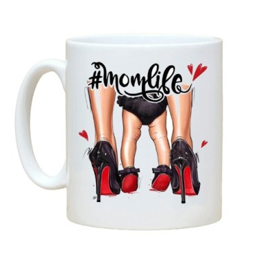 Cana alba personalizata Mom Life, INOVATIX&amp;reg;. 330ml foto