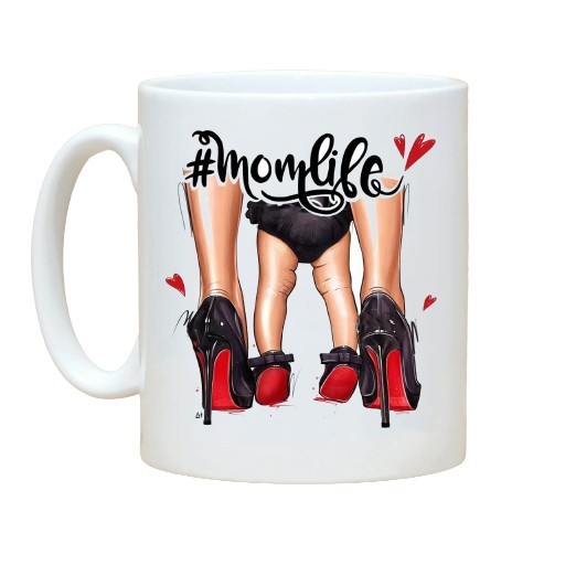 Cana alba personalizata Mom Life, INOVATIX&reg;. 330ml