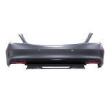 Set bara spate MERCEDES Clasa S (W222), 08.2013-08.2017, cu ornament negru, cu catadioptri, cu gauri senzori parcare; grunduit, de vopsit; type S65 A