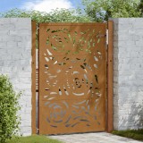 VidaXL Poartă grădină Design cu flacără oțel rezistent la intemperii