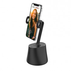 Dudao Gimbal 360 de grade rotativ pentru telefon pentru filmări live YouTube TikTok, negru (F15)