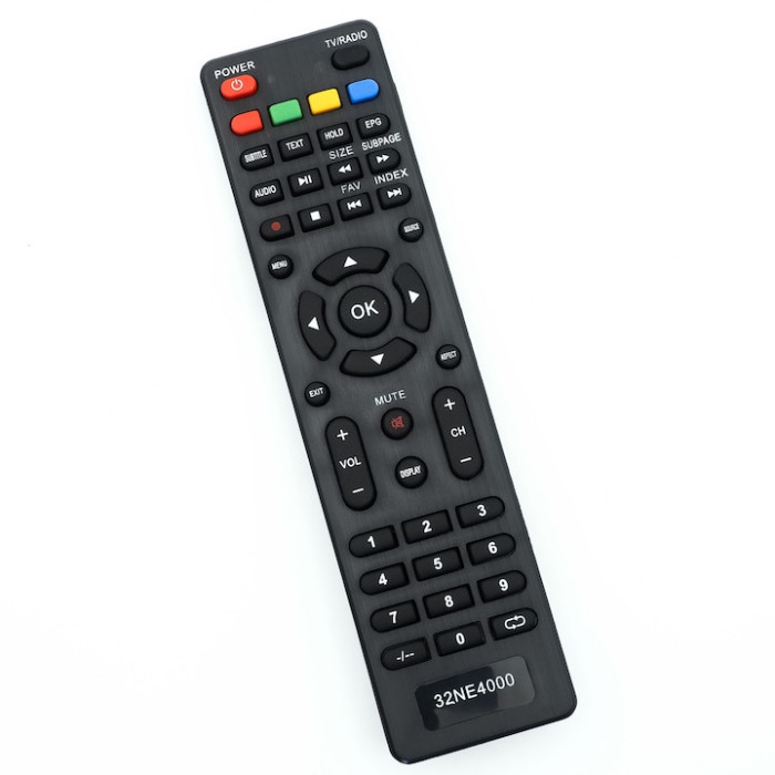 Telecomanda pentru Tv, Compatibila Nei, 32NE4000, 24NE5000, 28NE5000, neagra