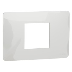 Rama Schneider Electric Noua Unica NU210218, 2 module, alb, pentru priza / intrerupator
