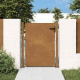 vidaXL Poartă de grădină 100x125 cm, oțel Corten 153264