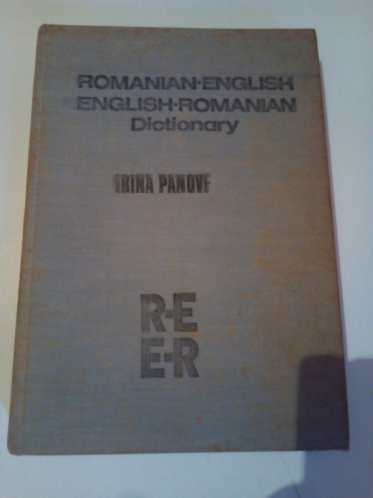 DICTIONAR ROMAN - ENGLEZ ; ENGLEZ - ROMAN ~ IRINA PANOVF