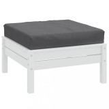 vidaXL Pernă de paleți, melanj antracit, 60x60x9,5 cm, material textil