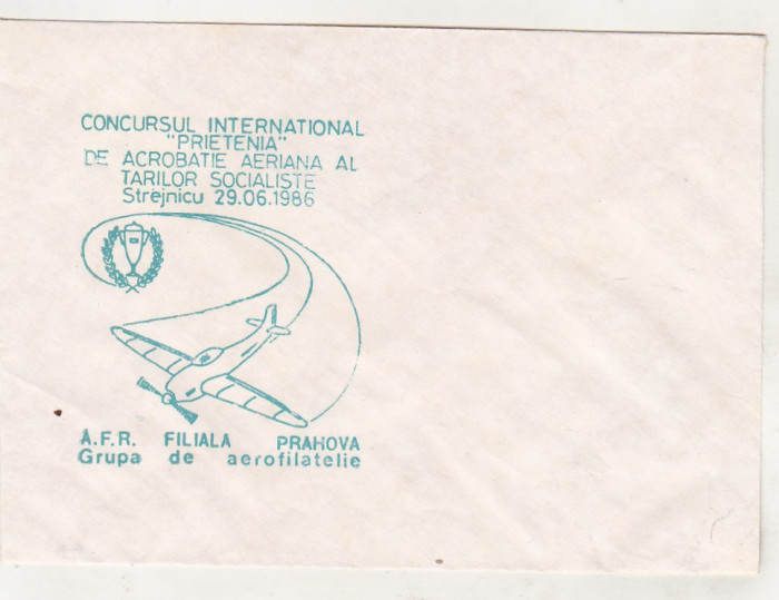 bnk fil Plic ocazional Concursul acrobatie aeriana Strejnicu 1986