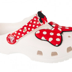 Papuci flip-flop Crocs Classic Disney Minnie Mouse Clog 208710-119 alb